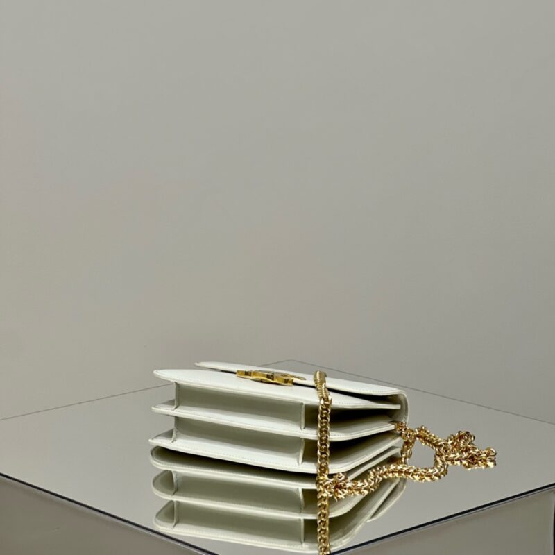 Replica Celine Teen Triomphe Bag White 4 Replica Celine Teen Triomphe Bag White - best quality luxury bag dupe
