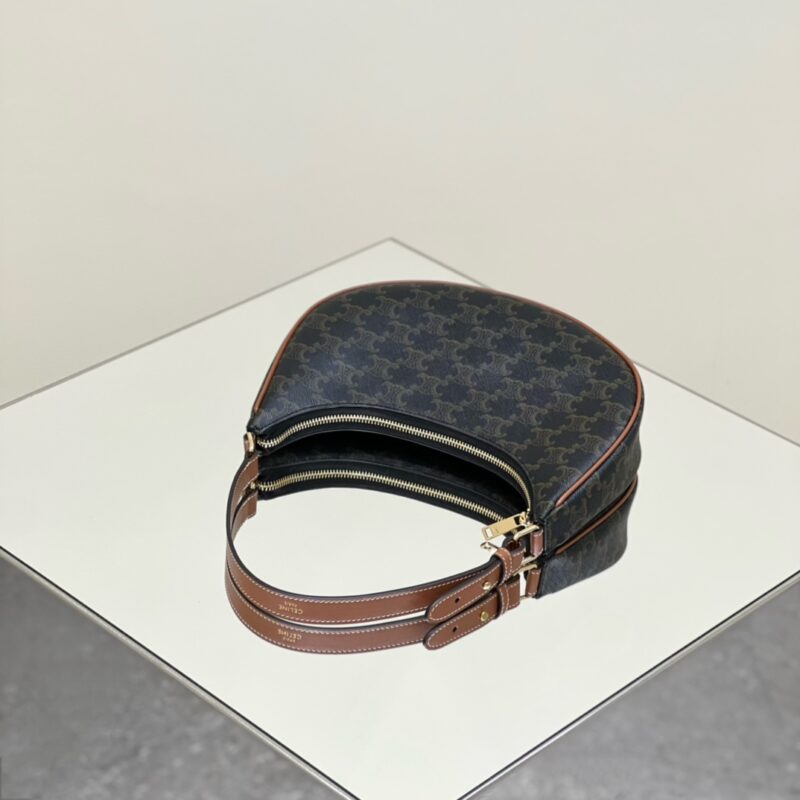 Replica Celine Triomphe Moon Bag Brown 4 Replica Celine Triomphe Moon Bag Brown - realistic designer-inspired fake bag