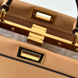 Replica Fendi Peekaboo Large Light Brown 5 Replica Fendi Peekaboo Large Light Brown - ultra-realistic fake designer tote
