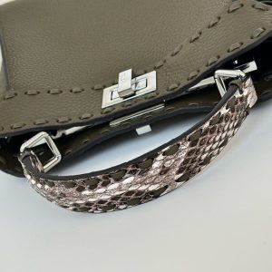 Replica Fendi Peekaboo Small Dark Grey 5 Replica Fendi Peekaboo Small Dark Grey - elite superclone designer purse