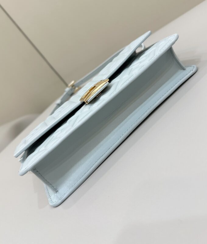 Replica Fendi Baguette Small Sky Blue - near-authentic luxury replica handbag