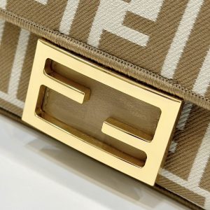 Replica Fendi Baguette FF Brown 5 Replica Fendi Baguette FF Brown - premium 1:1 fake handbag model