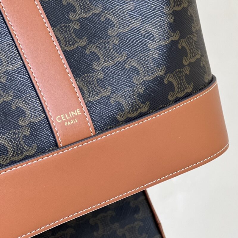Replica Celine Triomphe Bucket Brown 5 Replica Celine Triomphe Bucket Brown - realistic designer-inspired fake bag