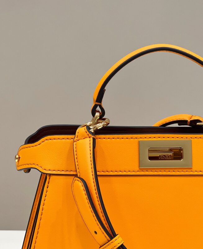 Replica Fendi Peekaboo Medium Orange 5 Replica Fendi Peekaboo Medium Orange - elite superclone designer purse