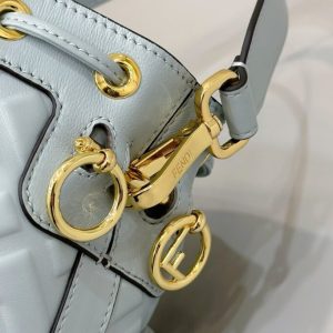 Replica Fendi Tresor Mini Bucket Blue 5 Replica Fendi Tresor Mini Bucket Blue - ultra-realistic fake designer tote