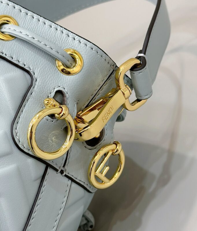 Replica Fendi Tresor Mini Bucket Blue 5 Replica Fendi Tresor Mini Bucket Blue - ultra-realistic fake designer tote