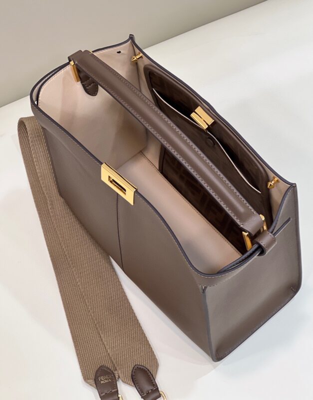 Replica Fendi Peekaboo X Lite Brown 5 Replica Fendi Peekaboo X Lite Brown - best-selling designer handbag dupe