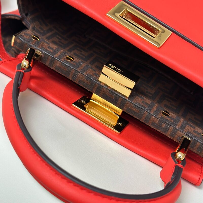 Replica Fendi Peekaboo Small Red 5 Replica Fendi Peekaboo Small Red - high-end fake designer purse