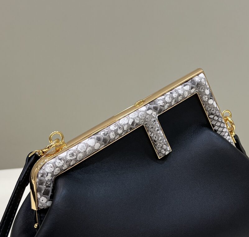 Replica Fendi First Black Python 6 Replica Fendi First Black Python - 1:1 designer replica handbag