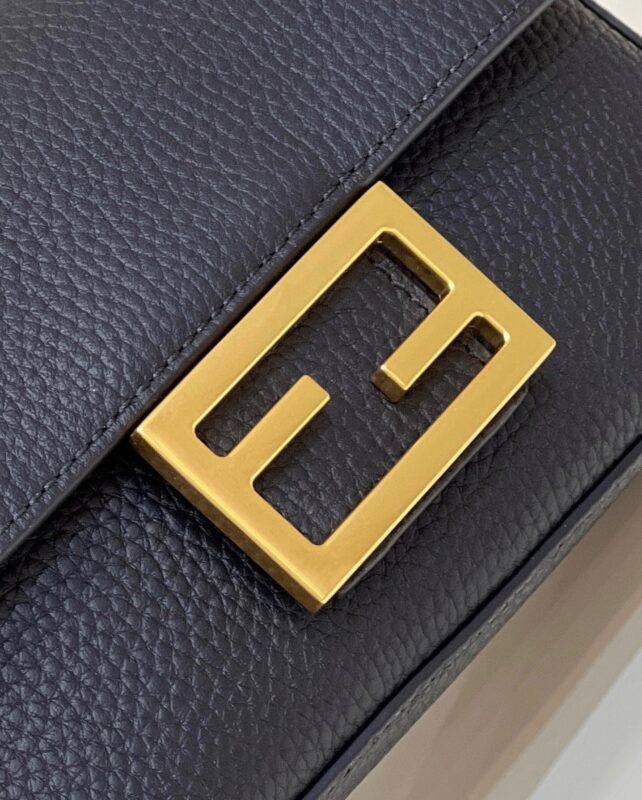 Replica Fendi Baguette Small Black 5 Replica Fendi Baguette Small Black - premium 1:1 fake handbag model