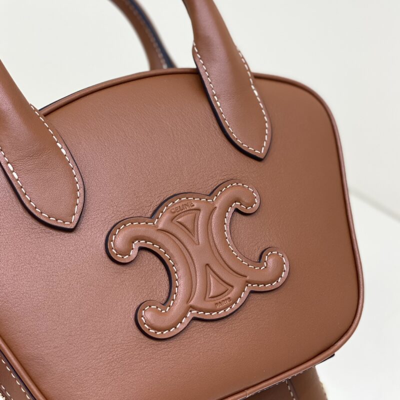Replica Celine Bowling Bag Brown 5 Replica Celine Bowling Bag Brown - 1:1 designer replica handbag