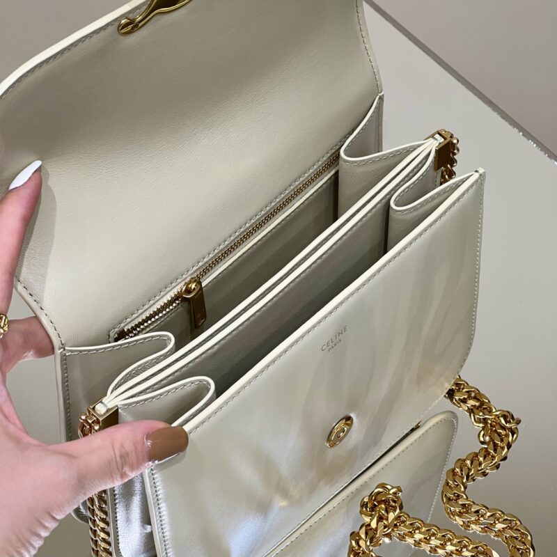 Replica Celine Teen Triomphe Bag White 5 Replica Celine Teen Triomphe Bag White - ultra-realistic fake designer tote