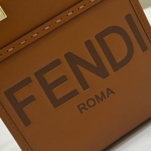 Replica Fendi Mini Tote Brown 6 Replica Fendi Mini Tote Brown - high-end fake designer purse