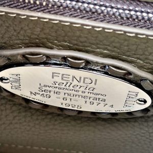 Replica Fendi Peekaboo Small Dark Grey 6 Replica Fendi Peekaboo Small Dark Grey - ultra-realistic fake designer tote