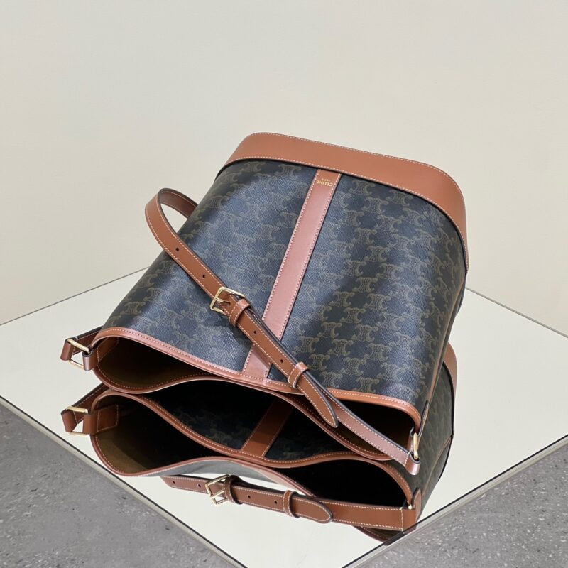 Replica Celine Triomphe Bucket Brown 6 Replica Celine Triomphe Bucket Brown - best quality luxury bag dupe