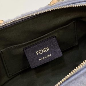 Replica Fendi By The Way Boston Blue Wool 6 Replica Fendi By The Way Boston Blue Wool - high-end fake designer purse
