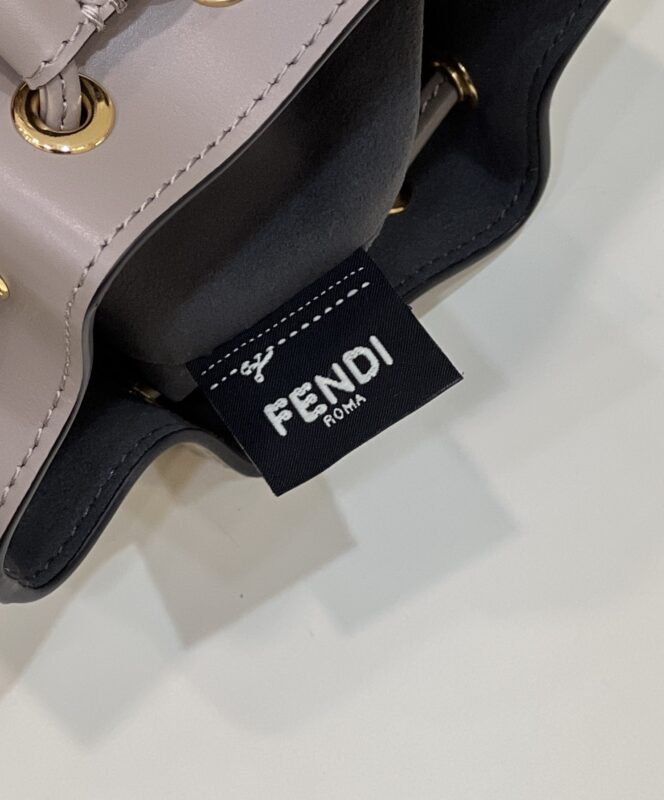 Replica Fendi Tresor Mini Bucket Grey 6 Replica Fendi Tresor Mini Bucket Grey - authentic-look luxury purse replica