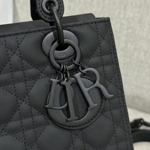 Replica Lady Dior Medium Ultramatte Black 3 Replica Lady Dior Medium Ultramatte Black - ultra-realistic fake designer tote