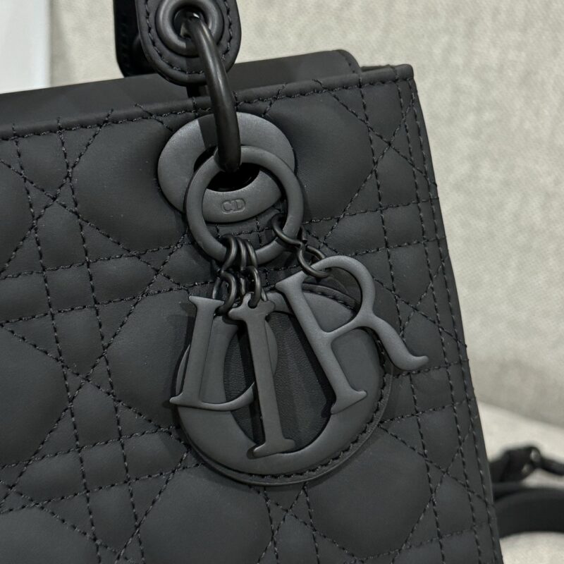 Replica Lady Dior Medium Ultramatte Black 3 Replica Lady Dior Medium Ultramatte Black - ultra-realistic fake designer tote