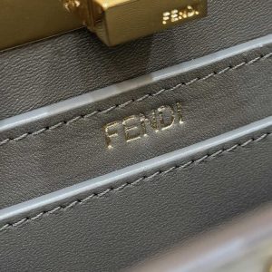 Replica Fendi Peekaboo Mini Grey 6 Replica Fendi Peekaboo Mini Grey - best quality luxury bag dupe