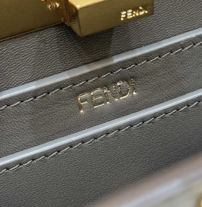 Replica Fendi Peekaboo Mini Grey 6 Replica Fendi Peekaboo Mini Grey - best quality luxury bag dupe