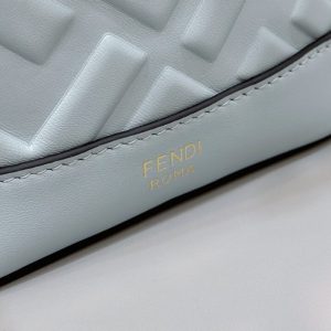 Replica Fendi Tresor Mini Bucket Blue 6 Replica Fendi Tresor Mini Bucket Blue - 1:1 designer replica handbag