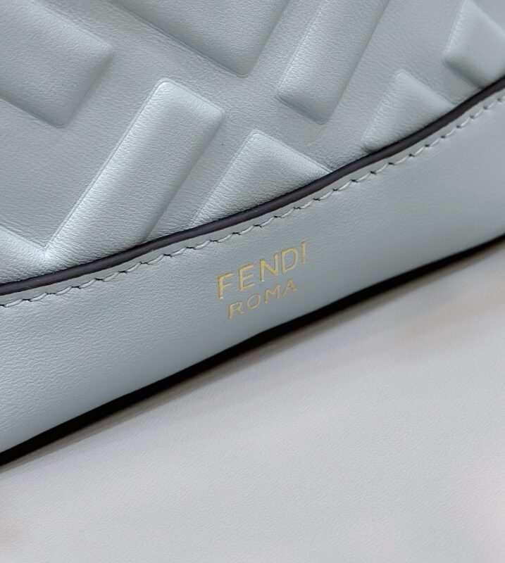 Replica Fendi Tresor Mini Bucket Blue 6 Replica Fendi Tresor Mini Bucket Blue - 1:1 designer replica handbag