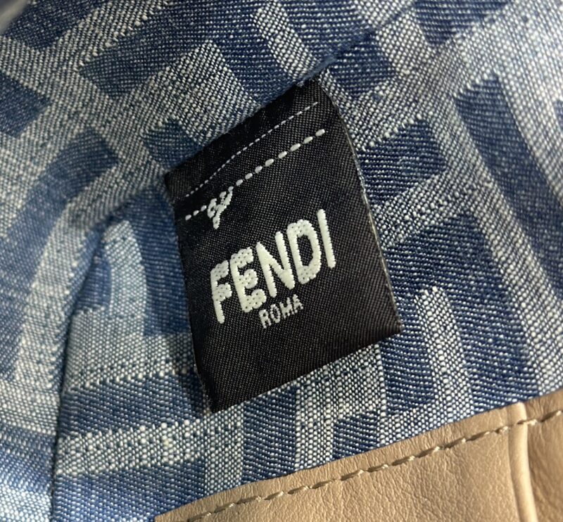 Replica Fendi Baguette Small Dark Bue Denim 5 Replica Fendi Baguette Small Dark Bue Denim - high-accuracy replica luxury purse