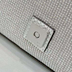 Replica Fendi Baguette Silver Diamond 6 Replica Fendi Baguette Silver Diamond - near-authentic luxury replica handbag