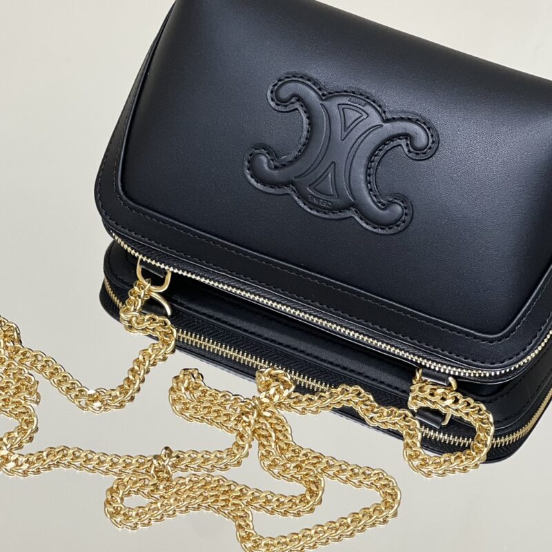 Replica Celine Triomphe Clutch Black 6 Replica Celine Triomphe Clutch Black - high-quality designer bag clone