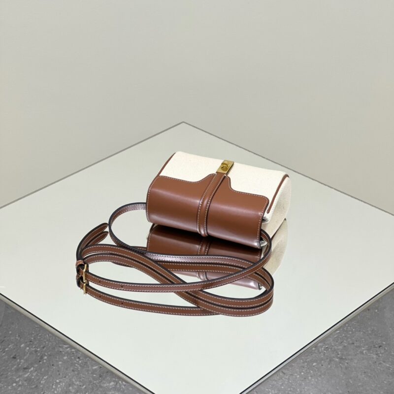 Replica Celine Soft 16 Mini Brown - high-end fake designer purse