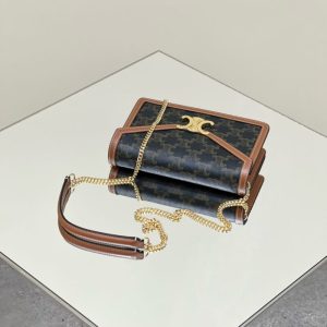 Replica Celine Triomphe Chain WOC - authentic-look luxury purse replica