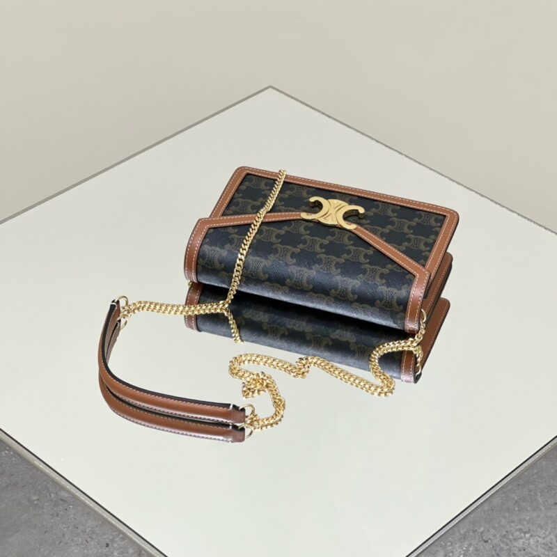 Replica Celine Triomphe Chain WOC - authentic-look luxury purse replica