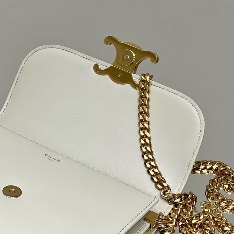 Replica Celine Teen Triomphe Bag White 6 Replica Celine Teen Triomphe Bag White - authentic-look luxury purse replica