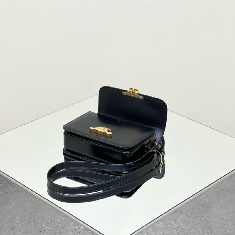 Replica Celine Triomphe Mini Black 6 Replica Celine Triomphe Mini Black - 1:1 designer replica handbag