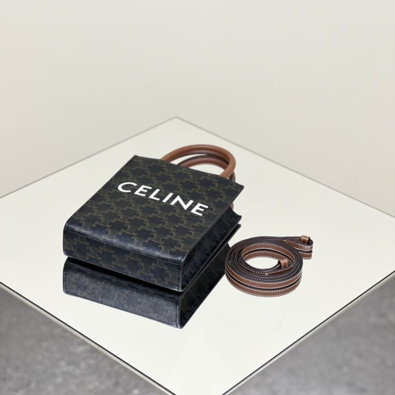 Replica Celine Triomphe Cabas Mini Tote 6 Replica Celine Triomphe Cabas Mini Tote - premium 1:1 fake handbag model