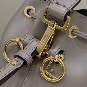 Replica Fendi Tresor Mini Bucket Grey 7 Replica Fendi Tresor Mini Bucket Grey - high-accuracy replica luxury purse