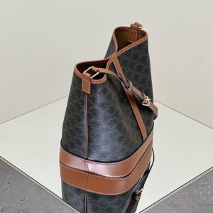 Replica Celine Triomphe Bucket Brown 7 Replica Celine Triomphe Bucket Brown - best quality luxury bag dupe
