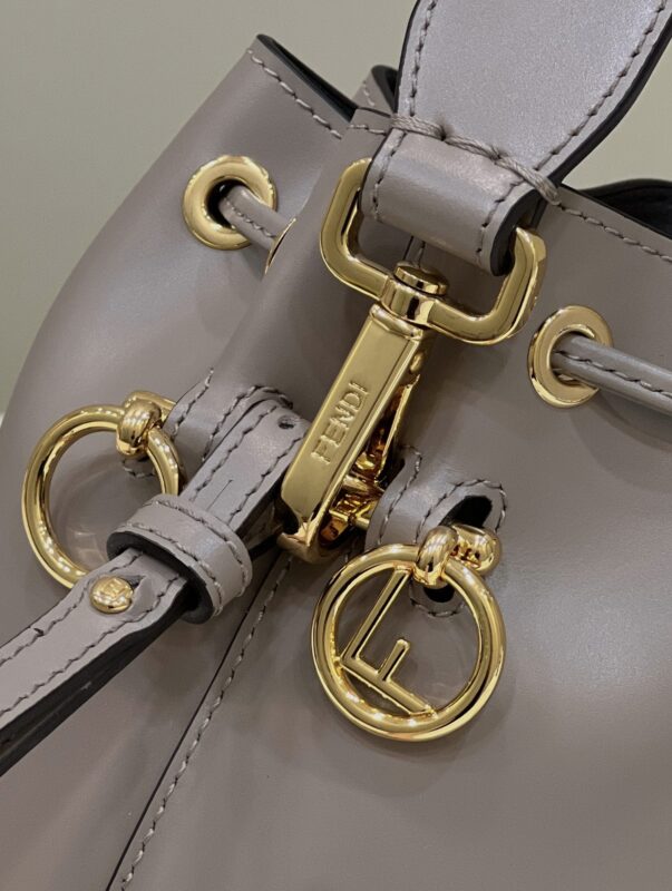 Replica Fendi Tresor Mini Bucket Grey 7 Replica Fendi Tresor Mini Bucket Grey - high-accuracy replica luxury purse