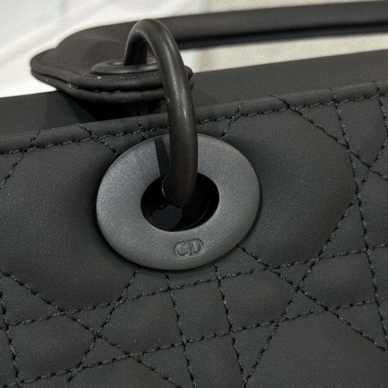 Replica Lady Dior Medium Ultramatte Black 4 Replica Lady Dior Medium Ultramatte Black - high-accuracy replica luxury purse