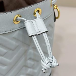 Replica Fendi Tresor Mini Bucket Blue 7 Replica Fendi Tresor Mini Bucket Blue - high-accuracy replica luxury purse