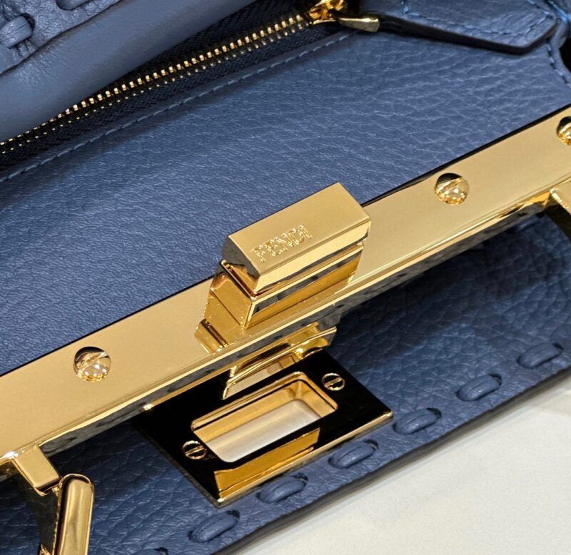 Replica Fendi Peekaboo Small Blue - near-authentic luxury replica handbag