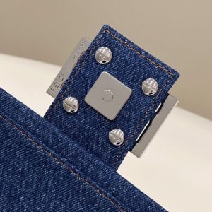 Replica Fendi Baguette Full Blue Denim - ultra-realistic fake designer tote