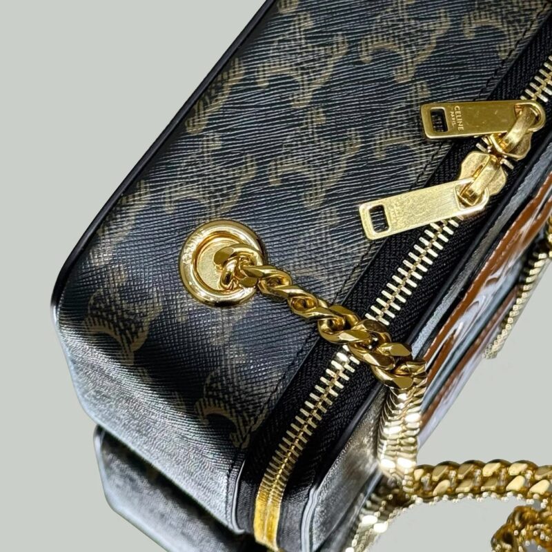 Replica Celine Triomphe Box on Chain - 1:1 designer replica handbag