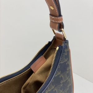Replica Celine Triomphe Moon Bag Brown 7 Replica Celine Triomphe Moon Bag Brown - premium 1:1 fake handbag model