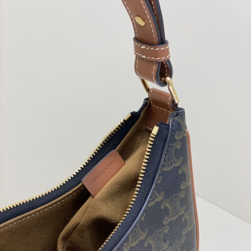 Replica Celine Triomphe Moon Bag Brown 7 Replica Celine Triomphe Moon Bag Brown - premium 1:1 fake handbag model