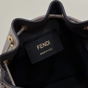 Replica Fendi Tresor Mini Bucket Grey 8 Replica Fendi Tresor Mini Bucket Grey - high-accuracy replica luxury purse