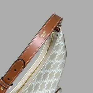 Replica Celine Triomphe Moon Bag White 8 Replica Celine Triomphe Moon Bag White - near-authentic luxury replica handbag