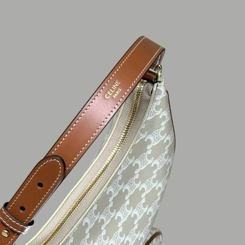Replica Celine Triomphe Moon Bag White 8 Replica Celine Triomphe Moon Bag White - near-authentic luxury replica handbag