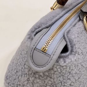 Replica Fendi By The Way Boston Blue Wool 8 Replica Fendi By The Way Boston Blue Wool - elite superclone designer purse